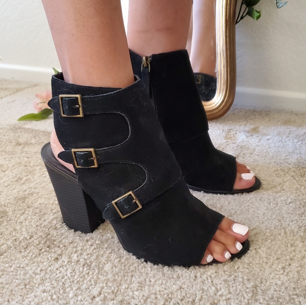 Melrose and Market open toe Booties 8.5